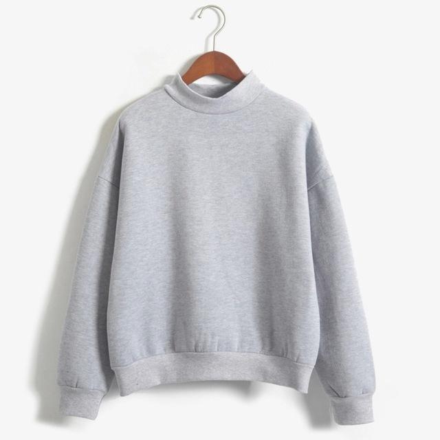 Loose Fleece Thick Knit Sweatshirt