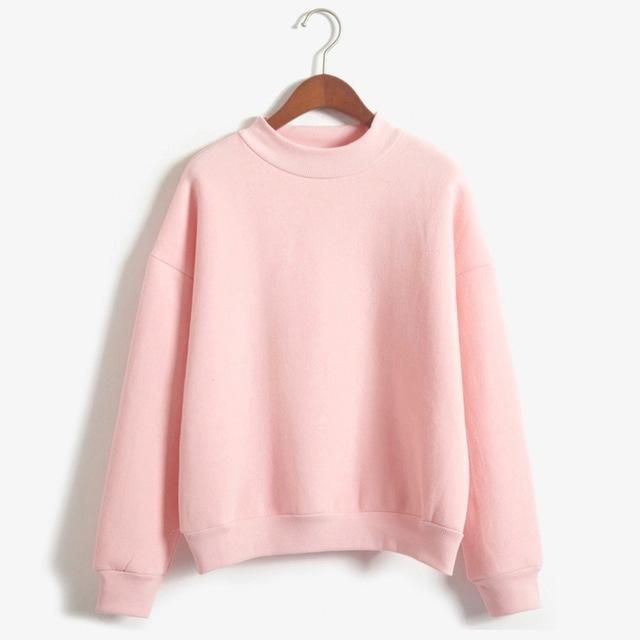 Loose Fleece Thick Knit Sweatshirt