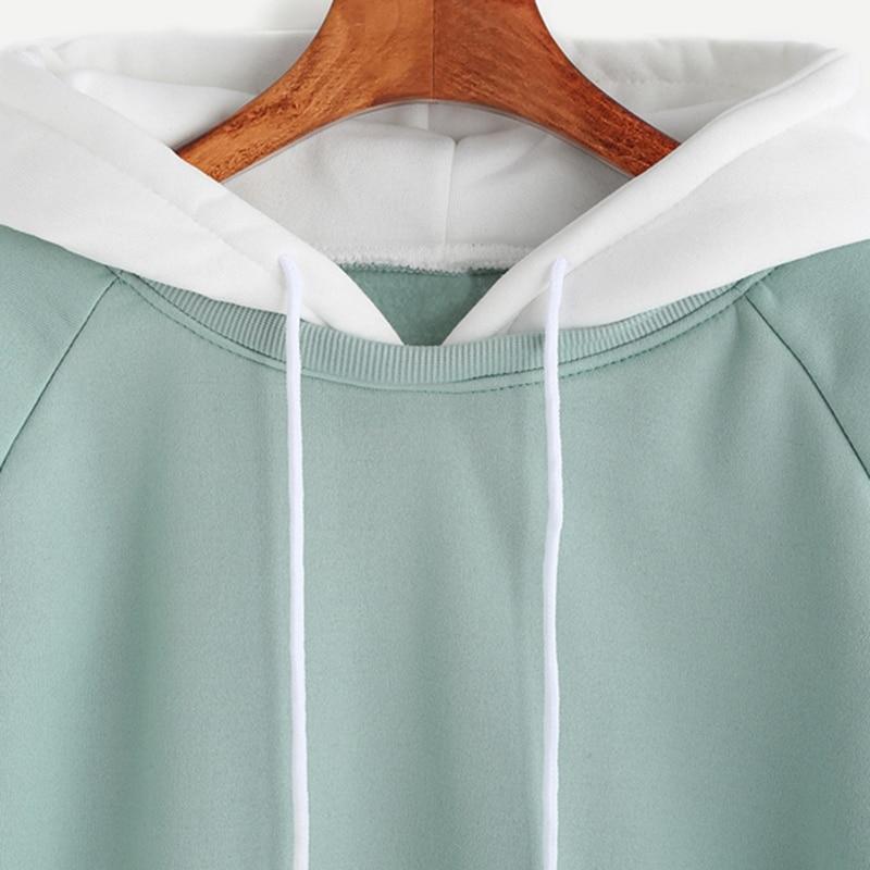 Patchwork Pocket Drawstring Hoodie