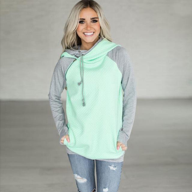 Oversize Double Hood Hooded Sweatshirt