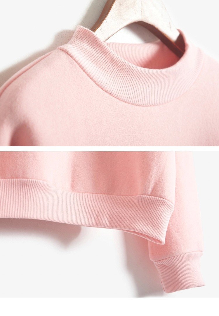 Loose Fleece Thick Knit Sweatshirt