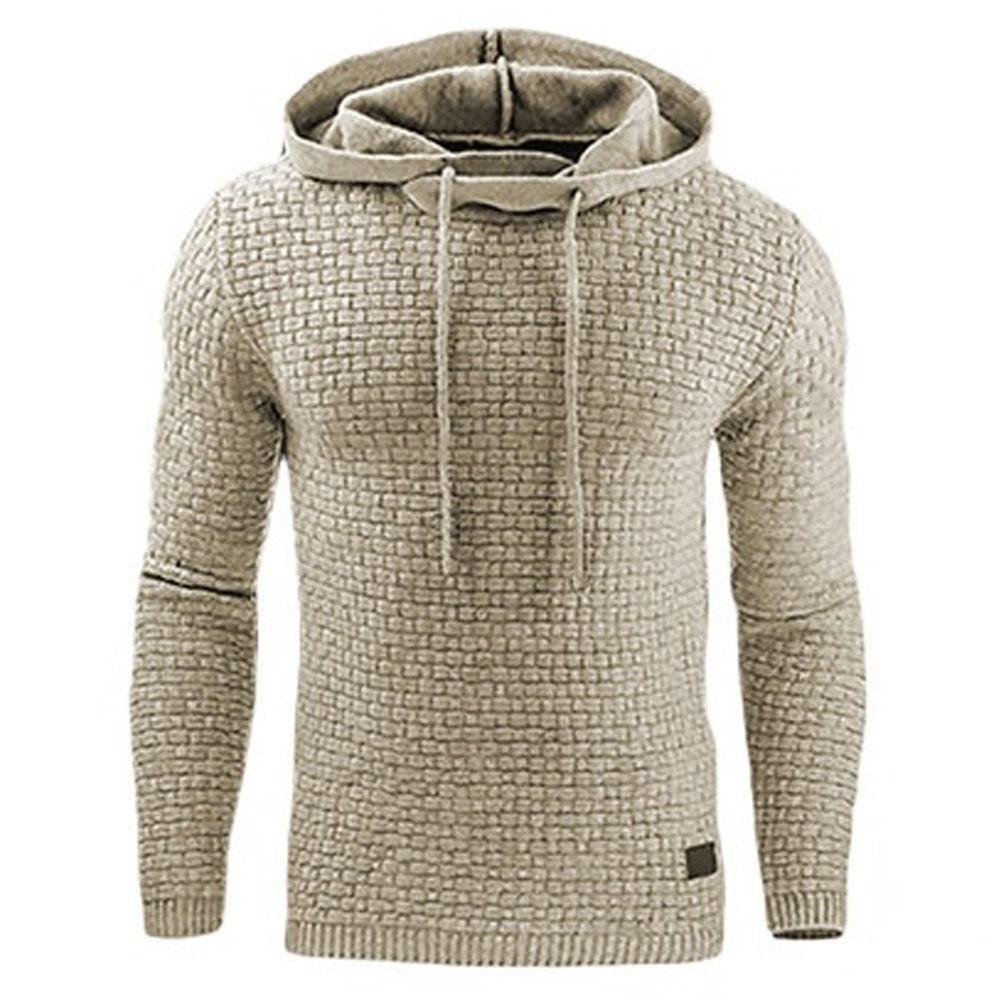 Long Sleeve Solid Color Hooded Sweatshirt