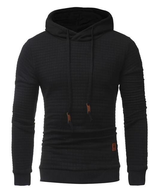 Long Sleeve Solid Color Hooded Sweatshirt