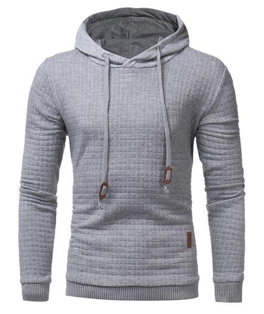 Long Sleeve Solid Color Hooded Sweatshirt