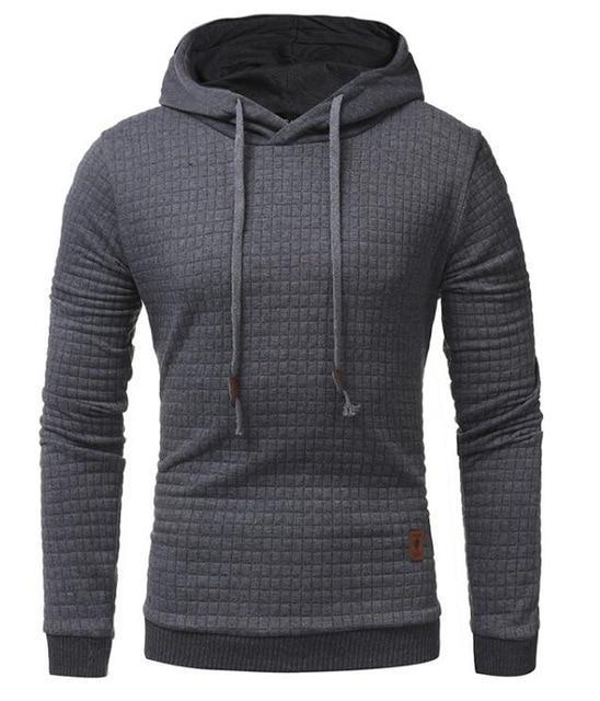 Long Sleeve Solid Color Hooded Sweatshirt