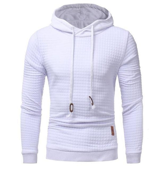 Long Sleeve Solid Color Hooded Sweatshirt