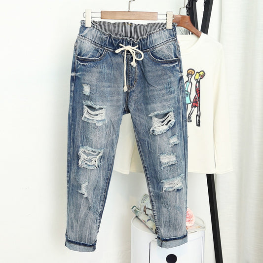 Vintage Ripped x Loose Jeans
