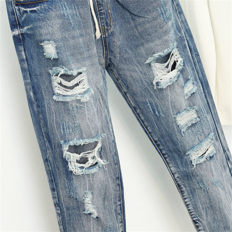 Vintage Ripped x Loose Jeans