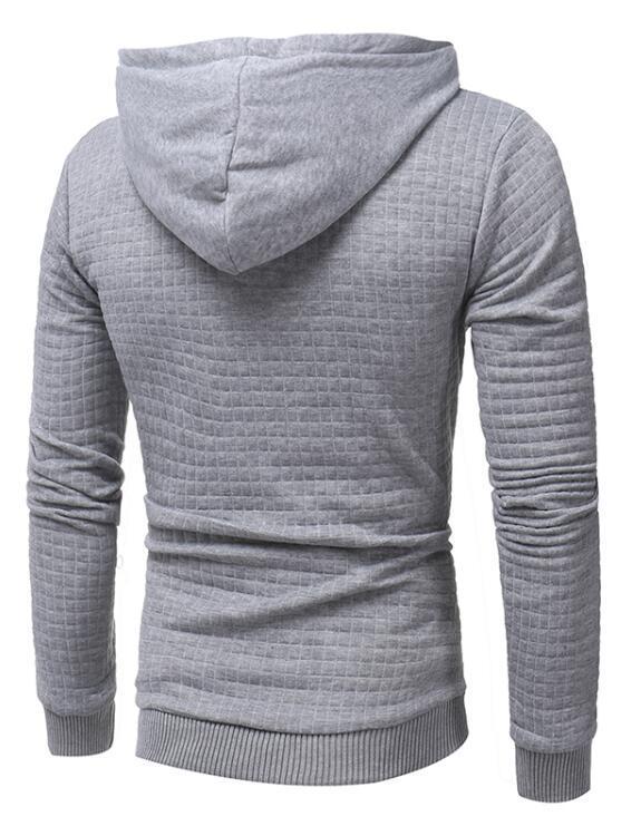 Long Sleeve Solid Color Hooded Sweatshirt