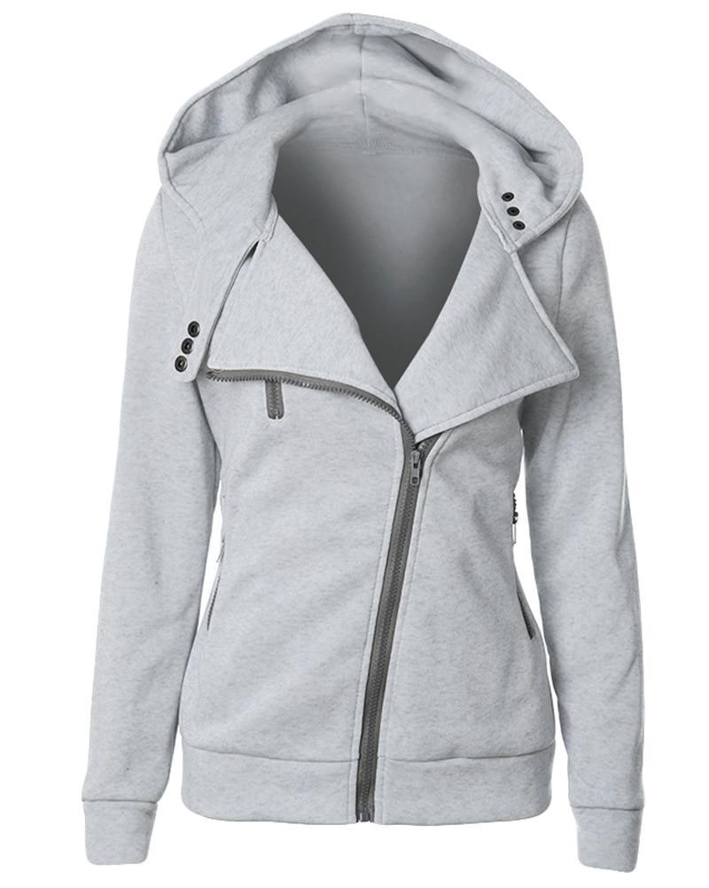 Long Sleeve Zip Hoodie