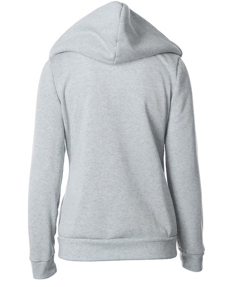 Long Sleeve Zip Hoodie