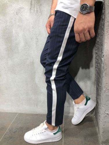 Stripe Urban Casual Trousers