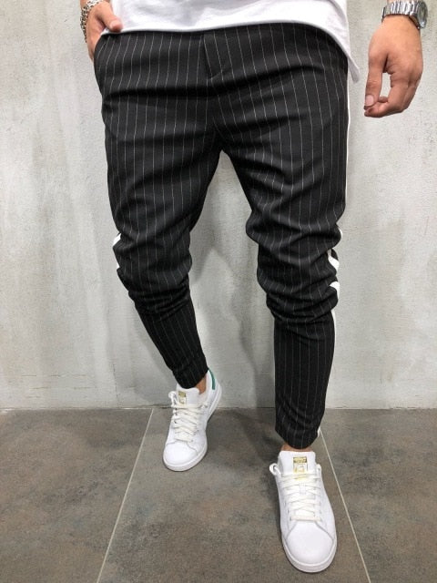 Stripe Urban Casual Trousers