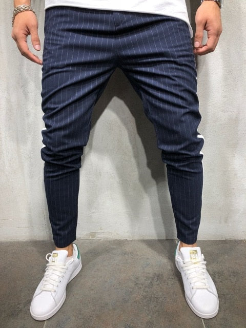 Stripe Urban Casual Trousers