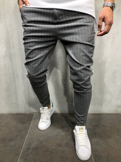 Stripe Urban Casual Trousers