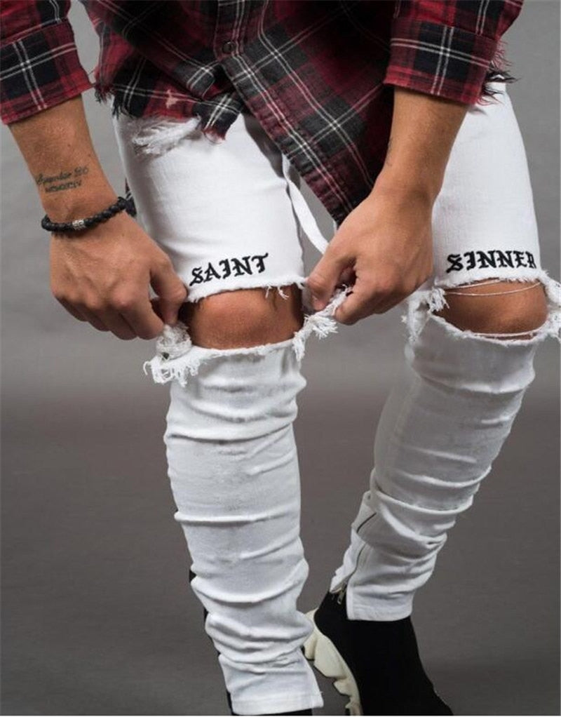 Ripped Skinny Fit Jeans